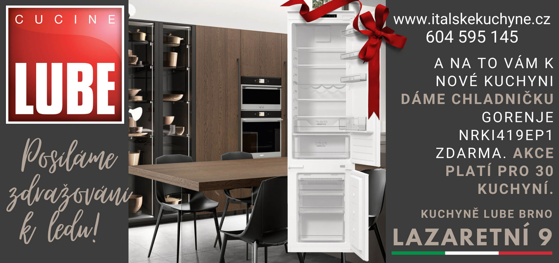 Kuchyně Cucine LUBE. Magazín KULT* Brno