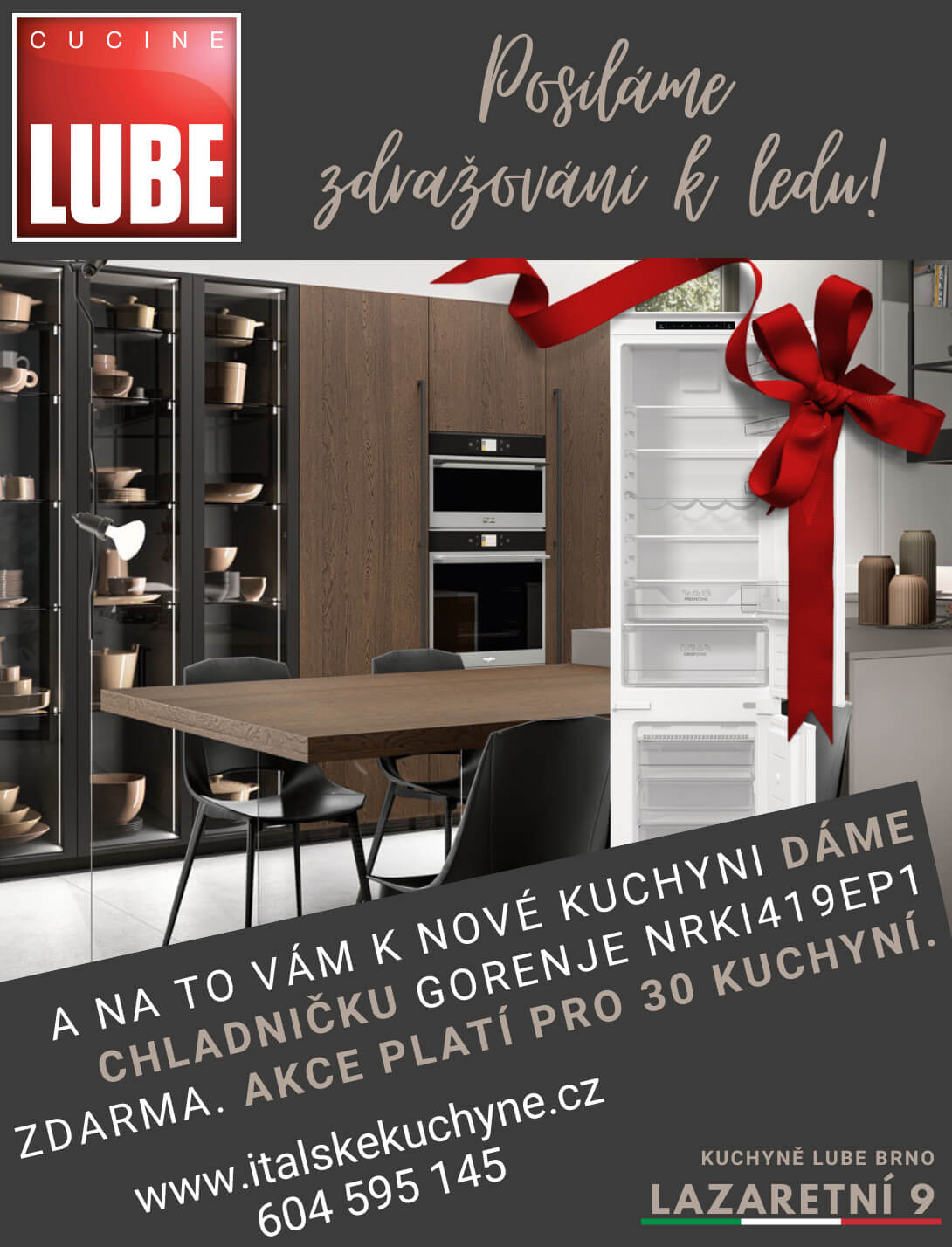 Kuchyně Cucine LUBE. Magazín KULT* Brno