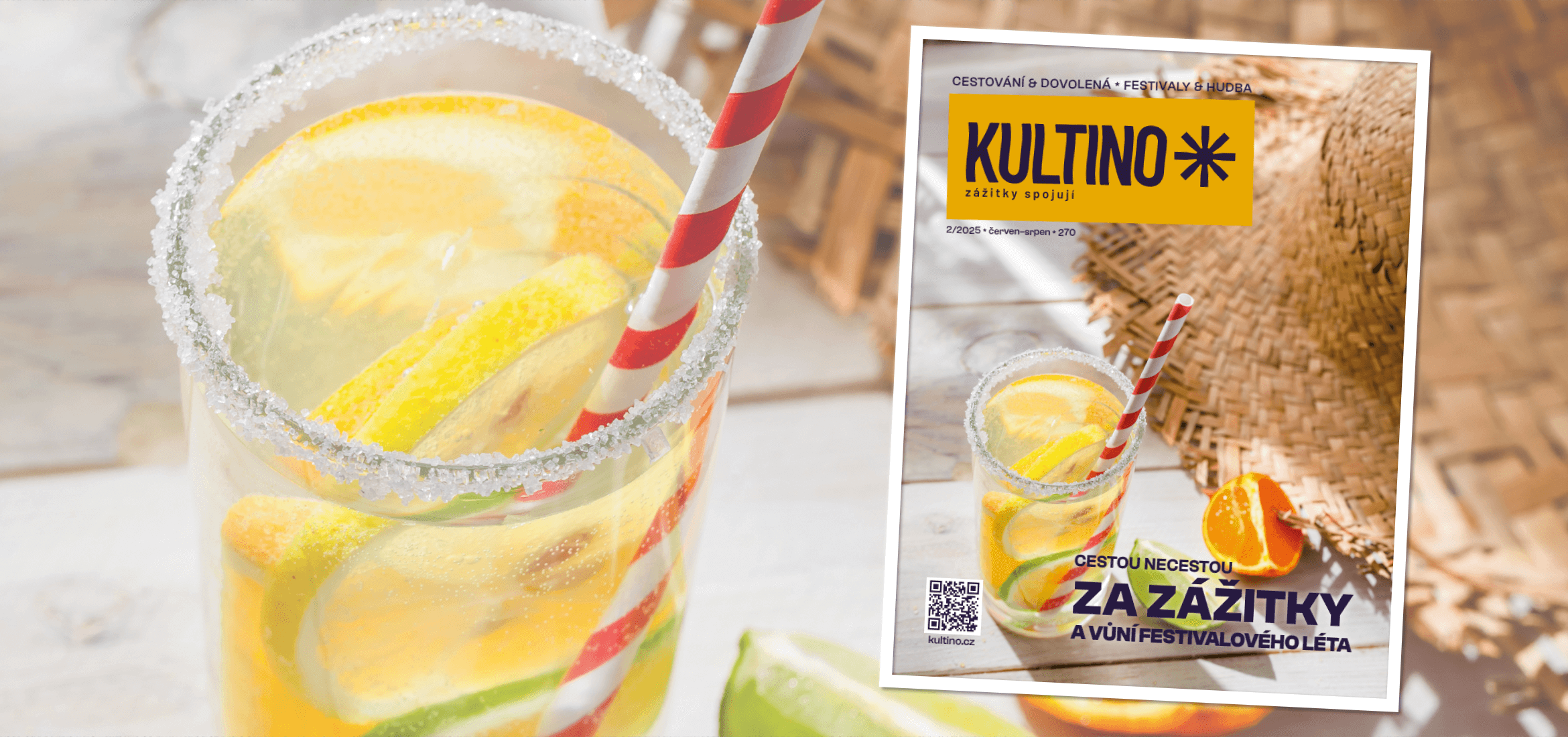 Letní číslo magazínu KULTINO* Brno, titulka, časopis, magazín