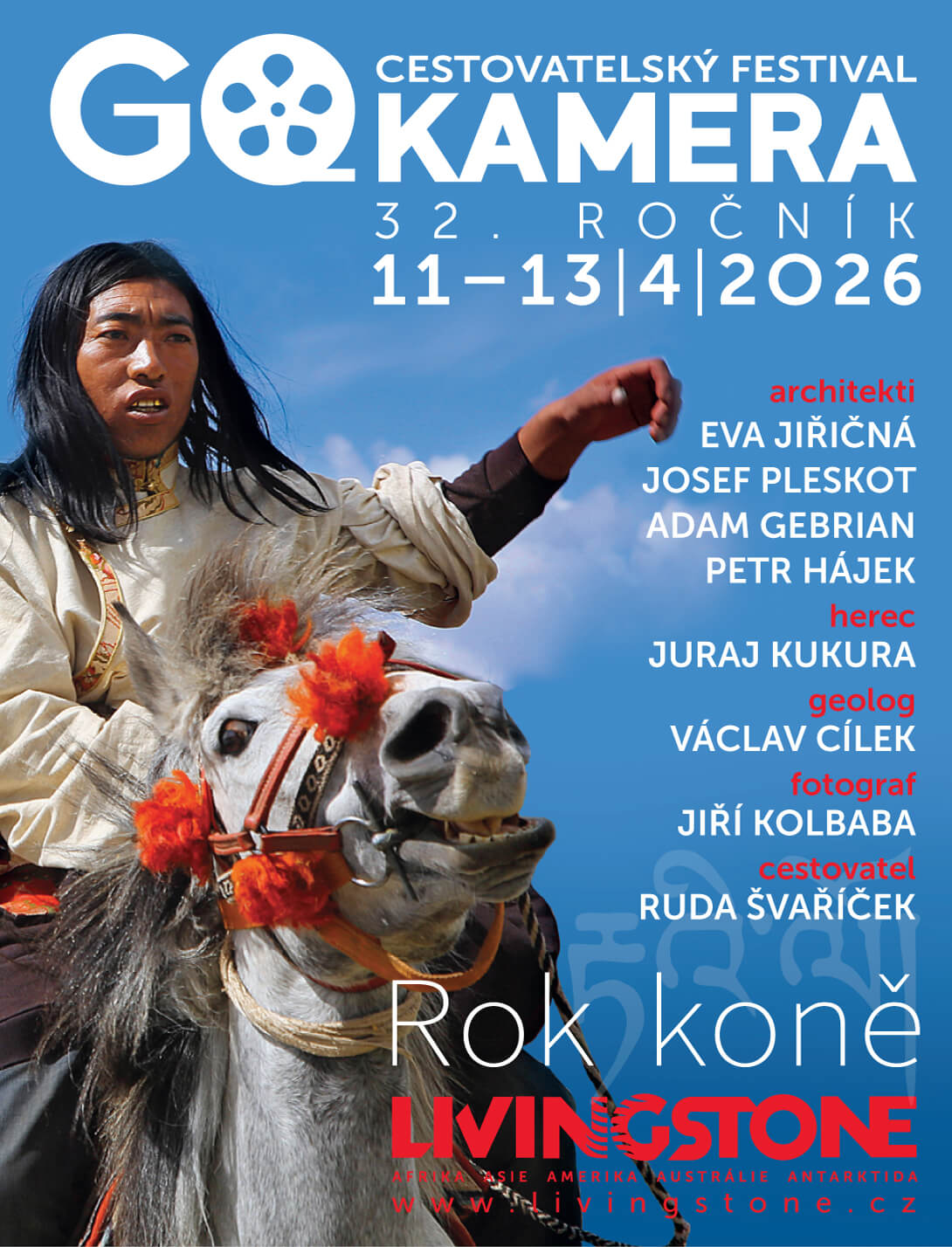 Banner na cestovatelský festival GO Kamera 2026. KULTINO*