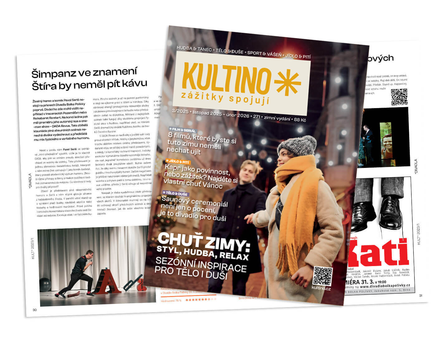 KULTINO* – zážitkový průvodce plný tipů na společenské a kulturní zážitky.