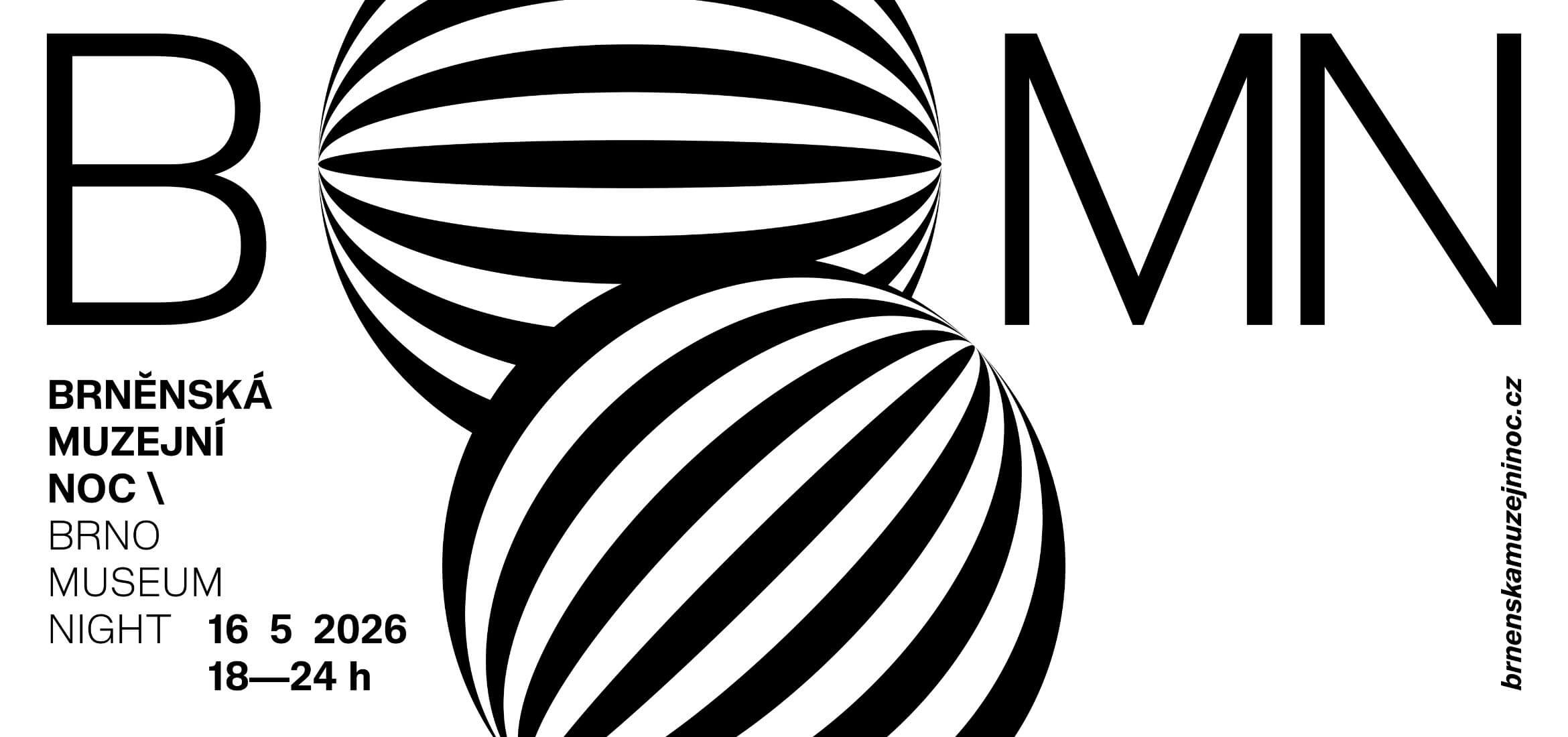 Banner na Brněnskou muzejní noc 2026, Moravská galerie. KULTINO*