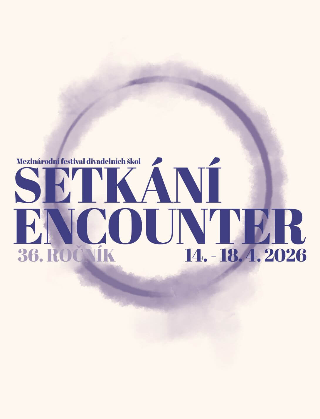 Banner na Mezinárodní festival SETKÁNÍ/ENCOUNTER 2026. KULTINO*