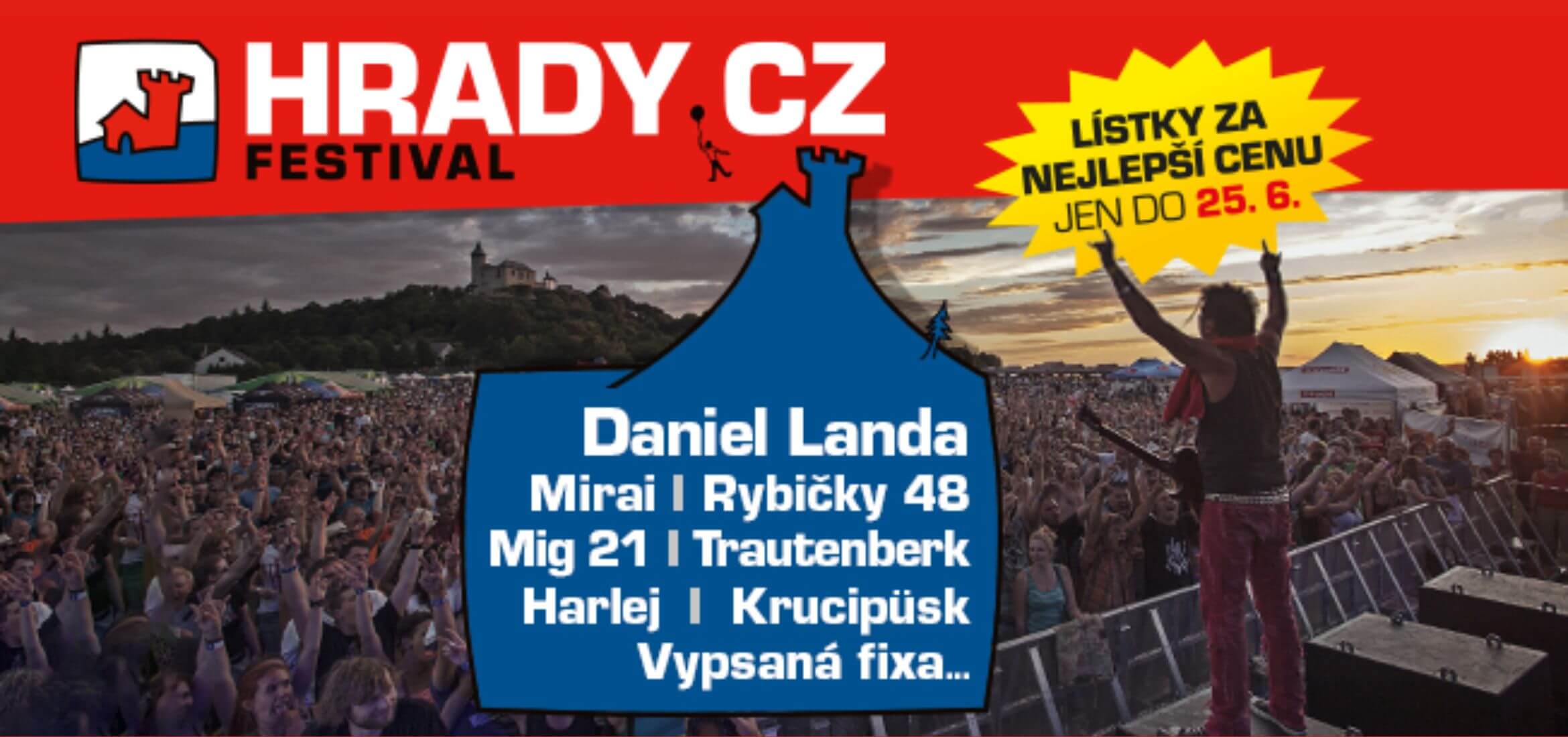Banner festivalu Hrady CZ, Daniel Landa. KULTINO*