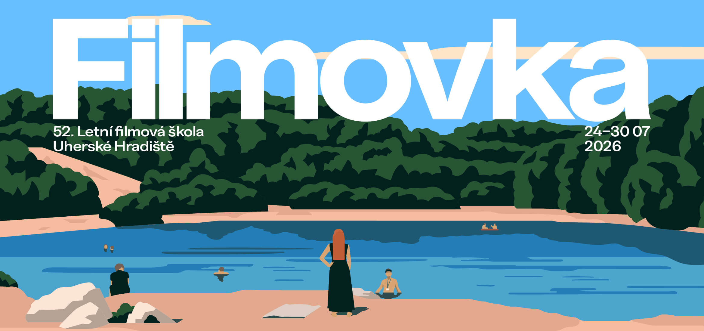 Informační banner k filmovému festivalu LFŠ 2026, Filmovka, Uherské Hradiště. KULTINO*