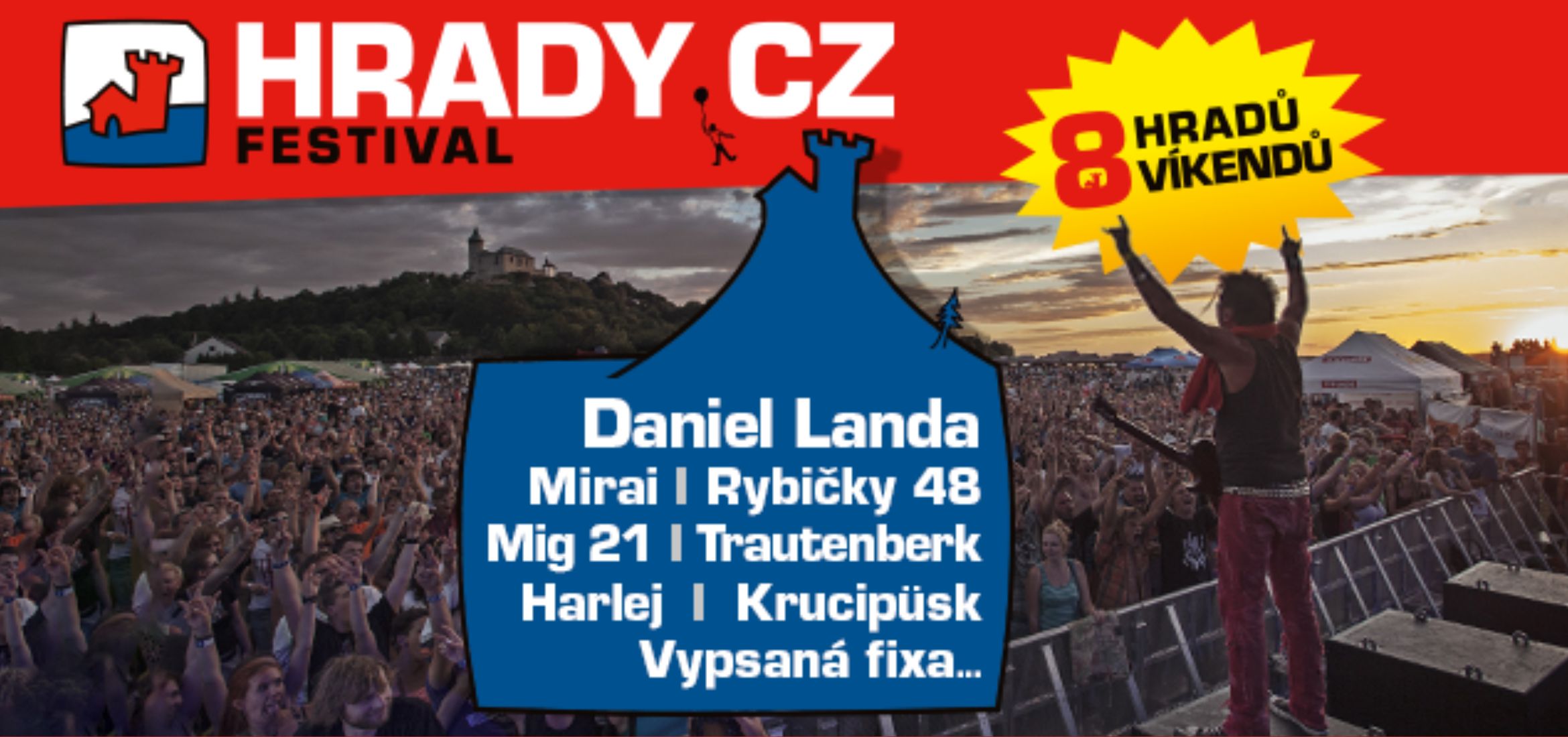 Banner festivalu Hrady CZ, Daniel Landa. KULTINO*