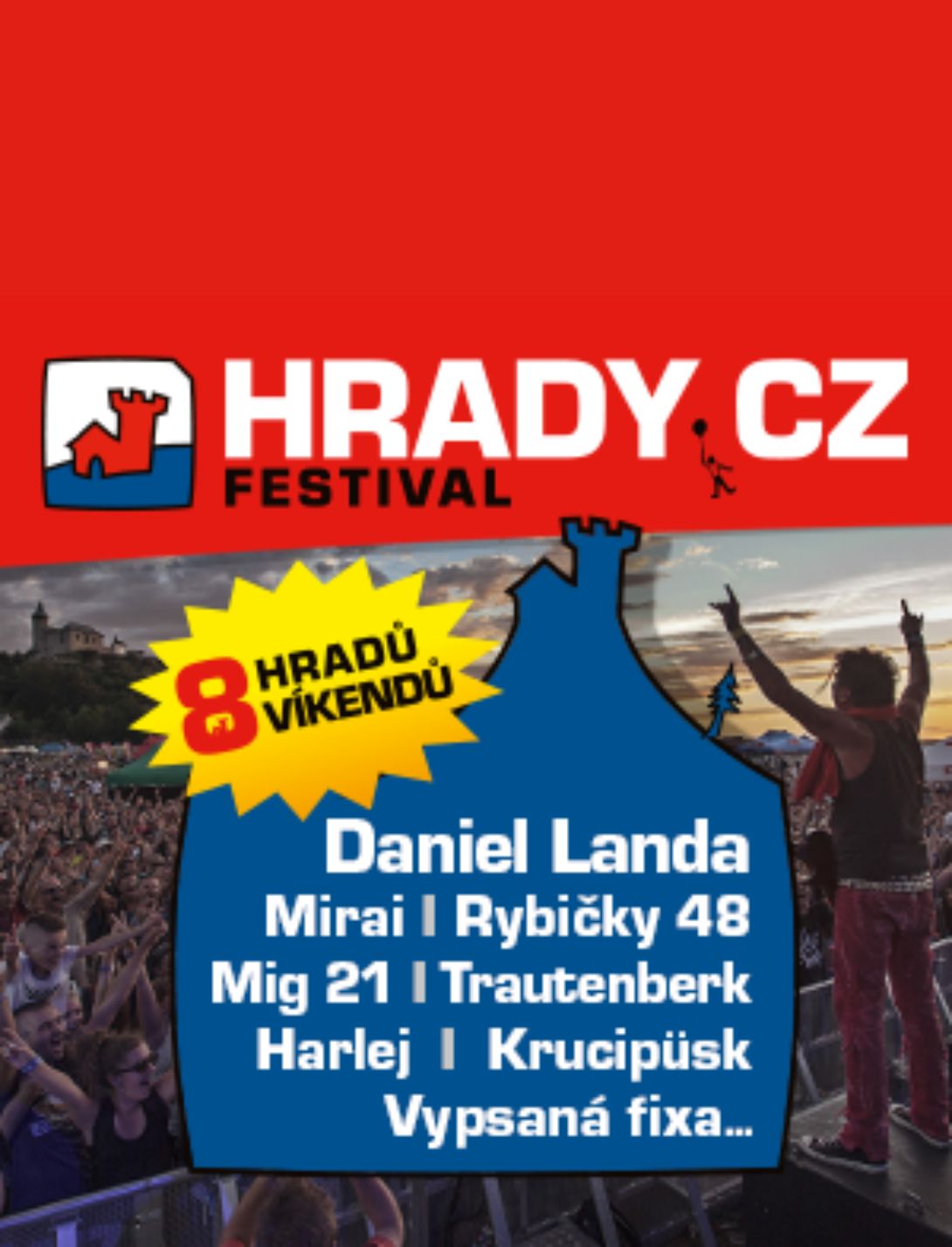Banner festivalu Hrady CZ, Daniel Landa. KULTINO*