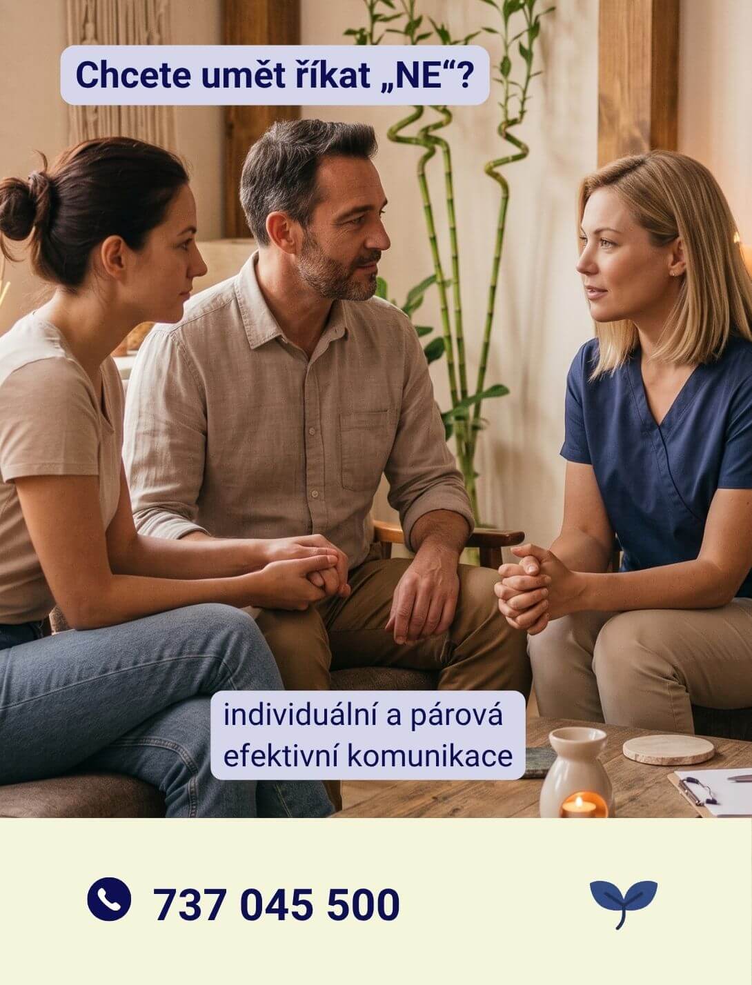 Reklamní banner na individuální a párovou efektivní komunikaci. KULTINO*
