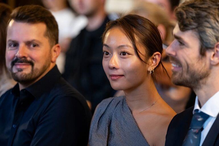 Baletní sólistka Anna Yehová sleduje z hlediště udílení Cen Thálie. KULTINO*