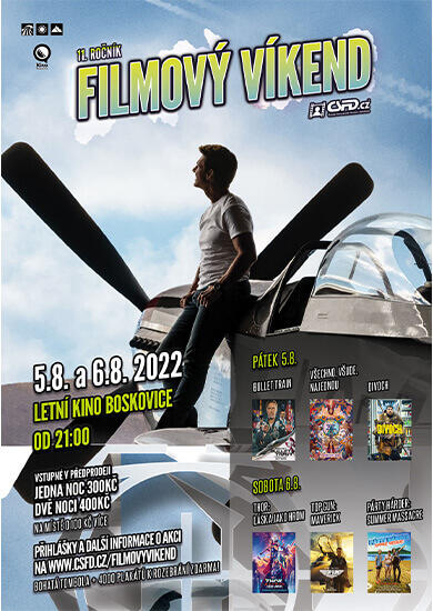 11. filmový víkend ČSFD. Letní kino Boskovice. magazín KULT* Brno