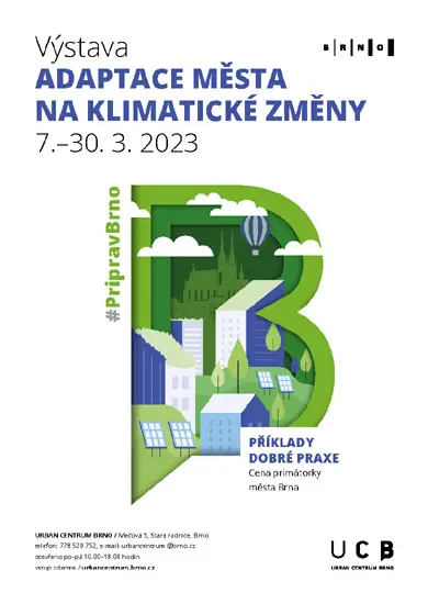 Výstava adaptace města na klimatické změny, Urban centrum Brno. Magazín KULT* Brno