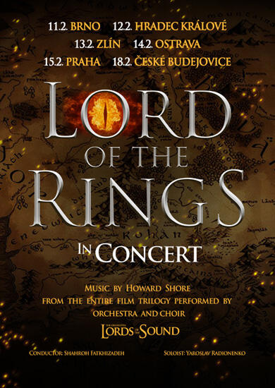 Koncert LORD OF THE RINGS in Concert, Zoner BOBYHALL. Magazín KULT* Brno