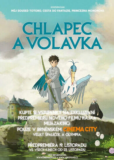 Film Chlapec a volavka, Cinema City Brno. Magazín KULT* Brno