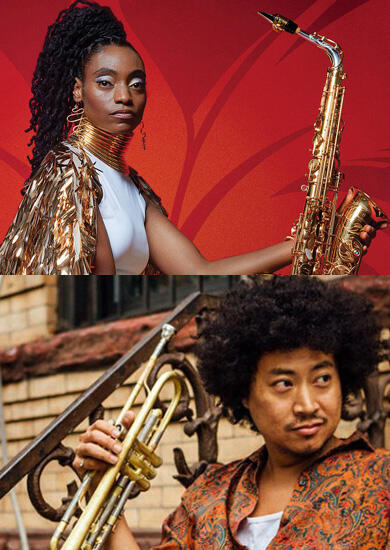 Koncert Lakecia Benjamin / Takuya Kuroda, divadlo Husa na provázku. Magazín KULT* Brno