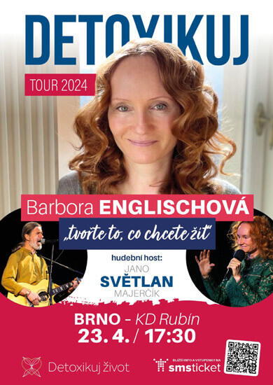 Přednáška Detoxikuj tour 2024, KD Rubín. Magazín KULTINO* Brno