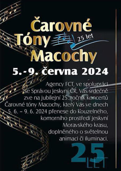 Hudba Čarovné tóny Macochy 2024, Moravský kras. Magazín KULTINO* Brno