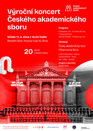 Hudba Výroční koncert Českého akademického sboru, Besední dům Brno. Magazín KULTINO* Brno
