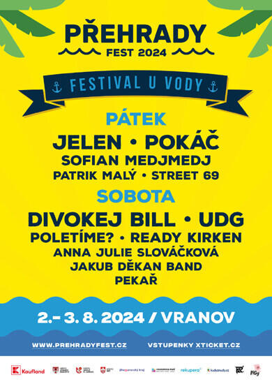 Festival Přehrady Fest 2024 - Vranov, Autokemp Vranovská pláž. Magazín KULTINO* Brno
