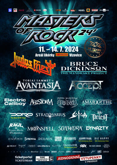 Festival MASTERS OF ROCK 2024, areál likérky R. JELÍNEK Vizovice. Magazín KULTINO* Brno