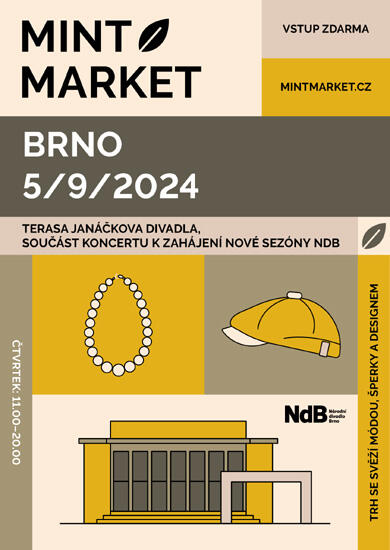 Akce MINT Market Brno, Terasa u Janáčkova divadla. Magazín KULTINO* Brno