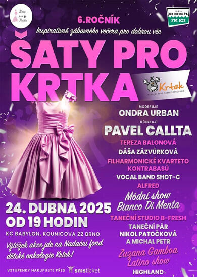 Akce Šaty pro Krtka 2025, KC Babylon. Magazín KULTINO* Brno
