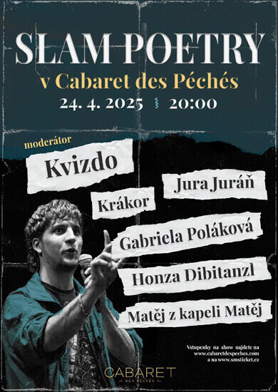 Akce Slam poetry exhibice, Cabaret des Péchés. Magazín KULTINO* Brno