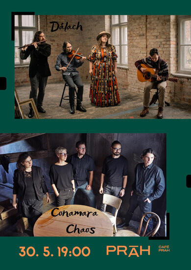 Hudba Dálach & Conamara Chaos – večer irské hudby, Café Práh. Magazín KULTINO* Brno