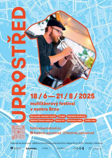 Akce Festival UPROSTŘED, centrum Brna. Magazín KULTINO* Brno