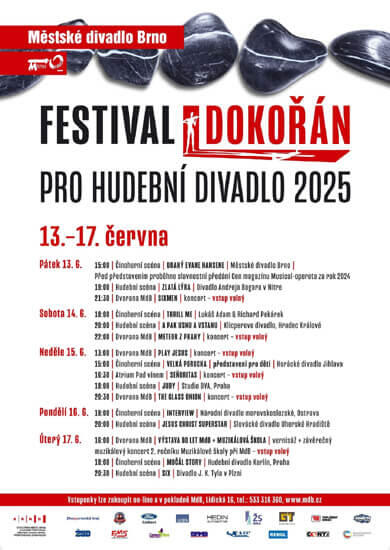 Akce Festival Dokořán 2025, Městské divadlo Brno. Magazín KULTINO* Brno