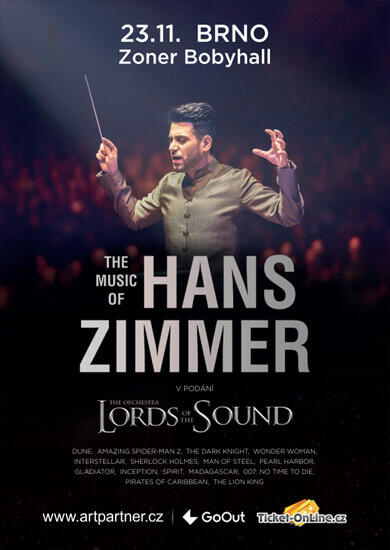 Hudba Hans Zimmer a LORDS OF THE SOUND, Zoner BOBYHALL. Magazín KULTINO* Brno