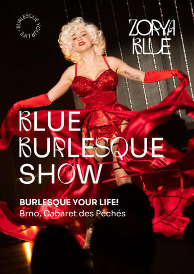 Akce Blue Burlesque Show, Cabaret des Péchés. Magazín KULTINO* Brno