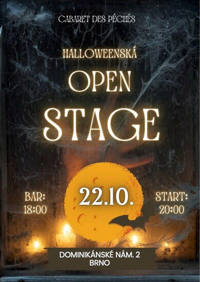 Akce Halloween Open Stage, Cabaret des Péchés. Magazín KULTINO* Brno