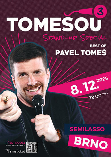 Akce Tomešou 3: The best of Pavel Tomeš, KC Semilasso. Magazín KULTINO* Brno
