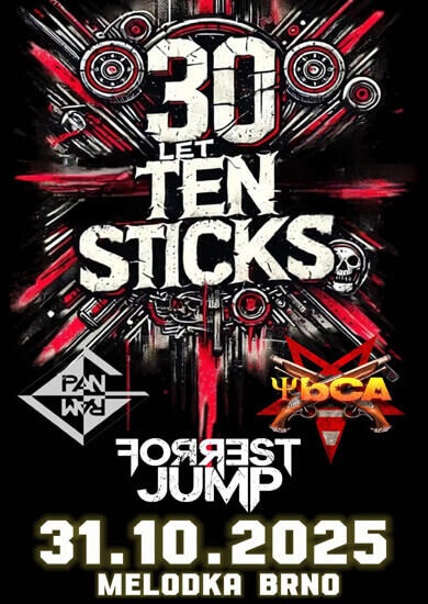 Hudba 30 let Ten Sticks, klub Melodka. Magazín KULTINO* Brno
