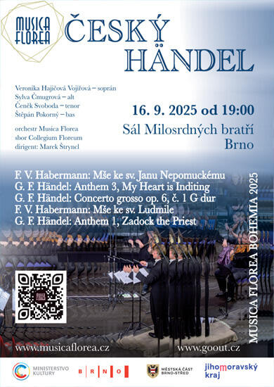 Hudba Český Händel, Sál Milosrdných bratří. Magazín KULTINO* Brno
