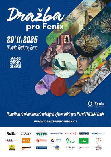 Akce Dražba pro Fenix 2025, divadlo Reduta. Magazín KULTINO* Brno