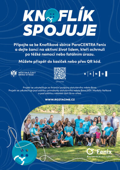 Akce Knoflíková sbírka aneb Knoflík spojuje!, náměstí Svobody Brno. Magazín KULTINO* Brno