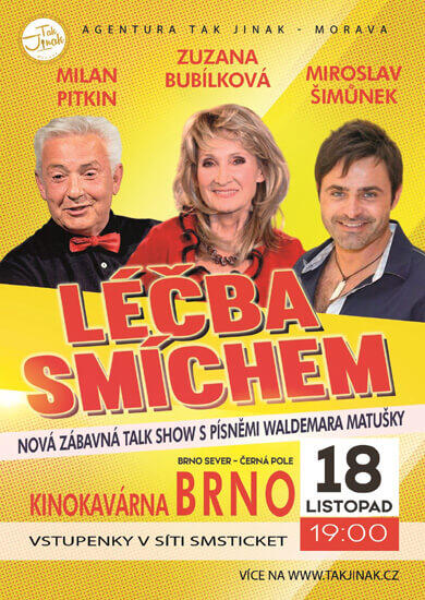 Akce Léčba smíchem - Talk show, klub Šelepka. Magazín KULTINO* Brno