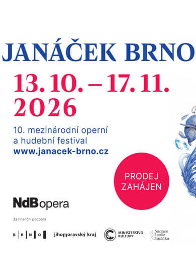 Festival Janáček Brno 2026, různá místa po Brně. Magazín KULTINO* Brno