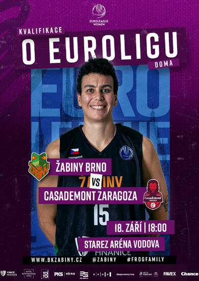 Sport Euroliga: BK Žabiny Brno – Zaragoza, Starez aréna Vodová. Magazín KULTINO* Brno