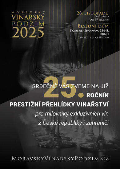 Akce Moravský vinařský podzim 2025, Besední dům. Magazín KULTINO* Brno