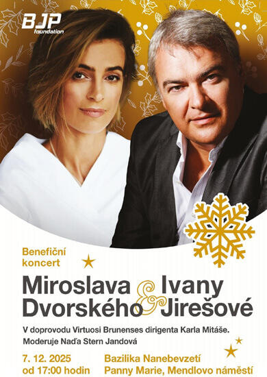 HudbaAdventní koncert BJP Foundation: Miroslav Dvorský & Jirešová, Bazilika Nanebevzetí Panny Marie. Magazín KULTINO* Brno