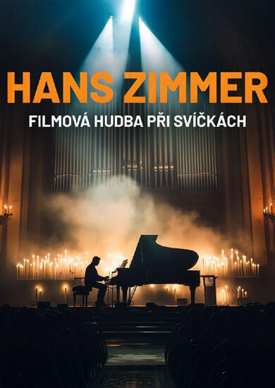 Hudba Filmová hudba Hanse Zimmera při svíčkách, Sál Milosrdných bratří. Magazín KULTINO* Brno