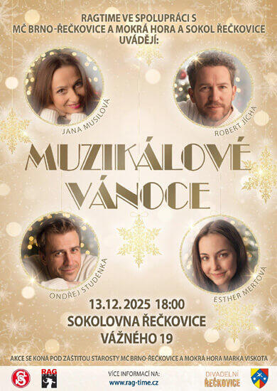Hudba Muzikálové Vánoce, Sokolovna Řečkovice. Magazín KULTINO* Brno