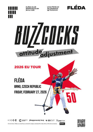 Hudba Buzzcocks (UK), Klub Fléda. Magazín KULTINO* Brno