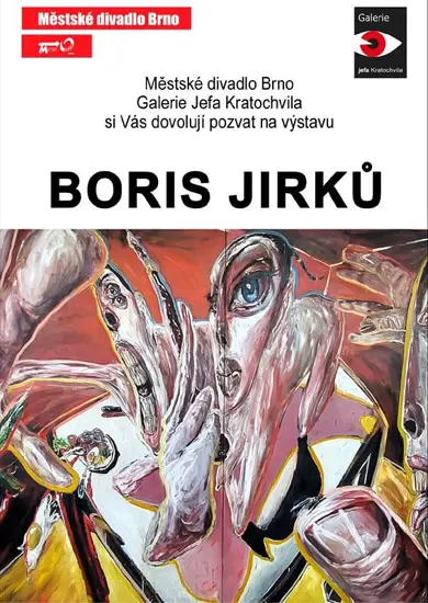 Vernisáž výstavy Boris Jirků, Městské divadlo Brno. Magazín KULTINO* Brno
