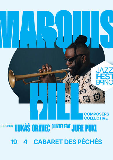 Hudba Marquis Hill - Composers Collective & Lukáš Oravec Quintet feat Jure Pukl, JazzFestBrno. Magazín KULTINO* Brno