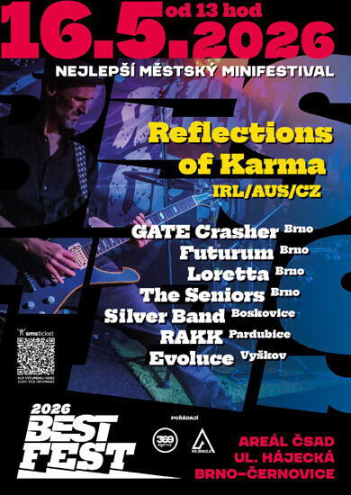 Hudba BestFEST 2026, Areál ČSAD. Magazín KULTINO* Brno