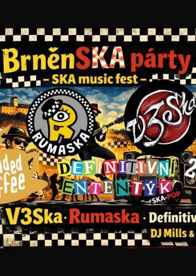 BrněnSKA párty, koncert skupin Rumaska, V3Ska a Definitivní Ententýk v klub Unleaded Coffee Brno. KULTINO*