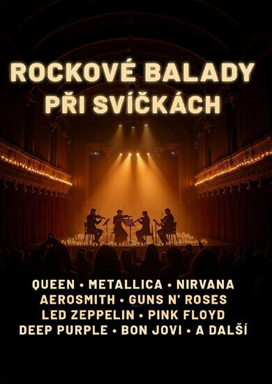 Hudba Rockové Balady při svíčkách, Sál Milosrdných bratří. Magazín KULTINO* Brno